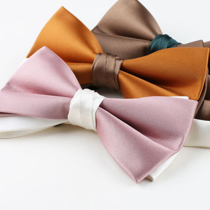 Men's Asymmetrical Two Tone Bow Tie - image 21