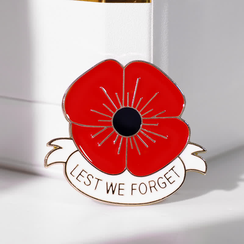 3Pcs Unisex Lest We Forget Poppy Brooch - image 8