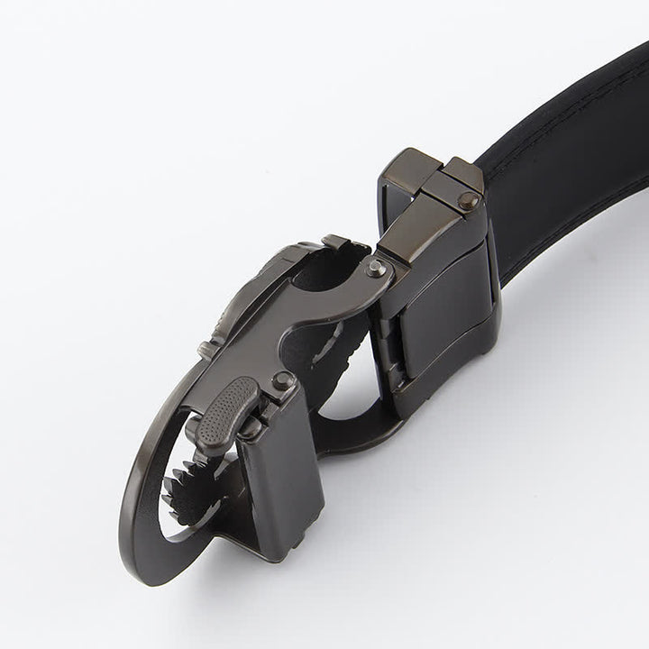 Men's Dragon Business Automatic Ratchet Leather Belt - image 5