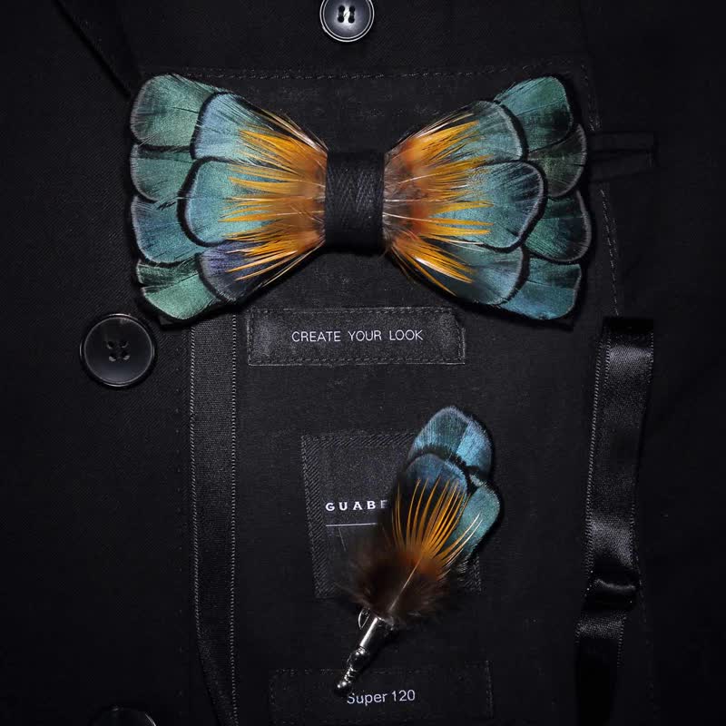 Green Classic Feather Bow Tie Collection Bundle - image 9