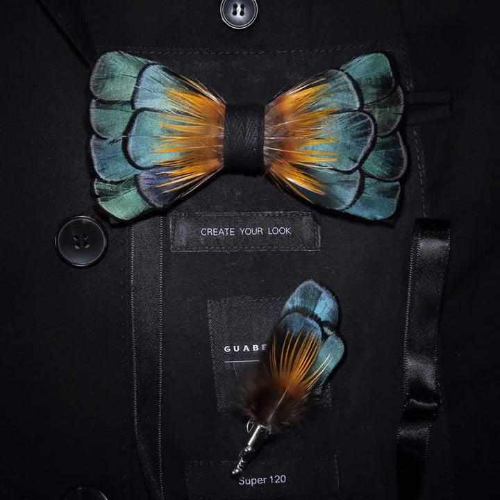 Green Classic Feather Bow Tie Collection Bundle - image 9