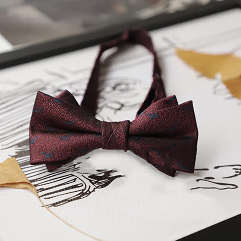 Men's Burgundy Series Gentleman Bow Tie - image 25