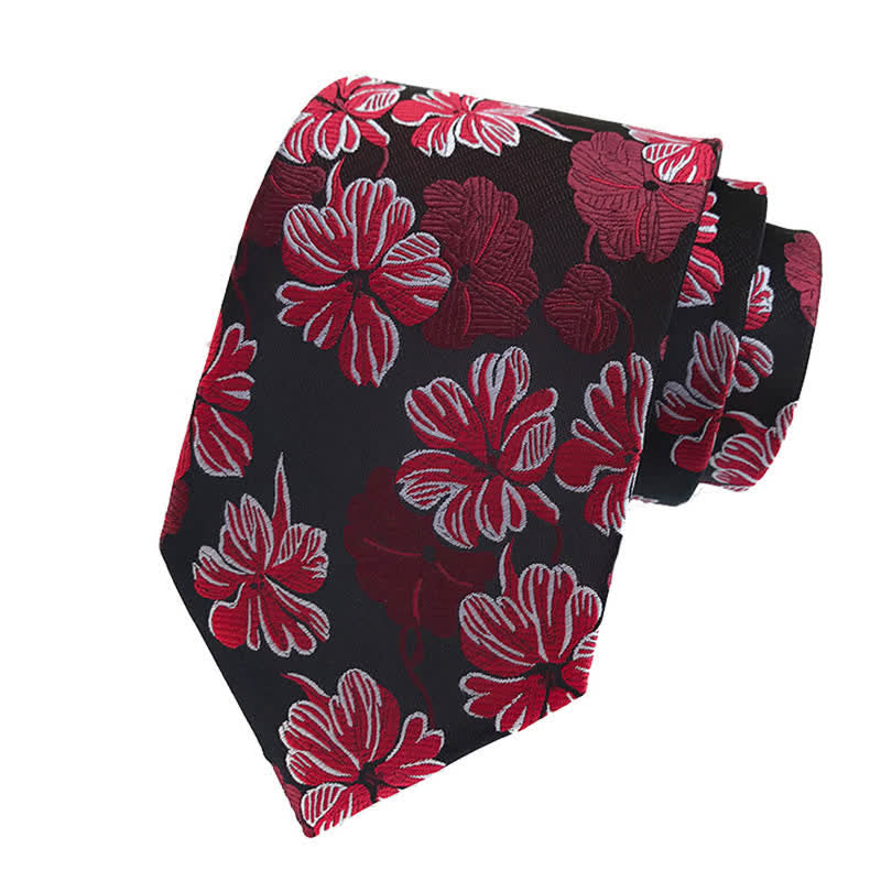 3Pcs Men's Daisy Floral Necktie Set - image 1