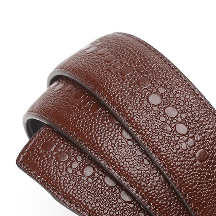 Men's Pearl Crocodile Pattern Leather Ratchet Belt - image 4