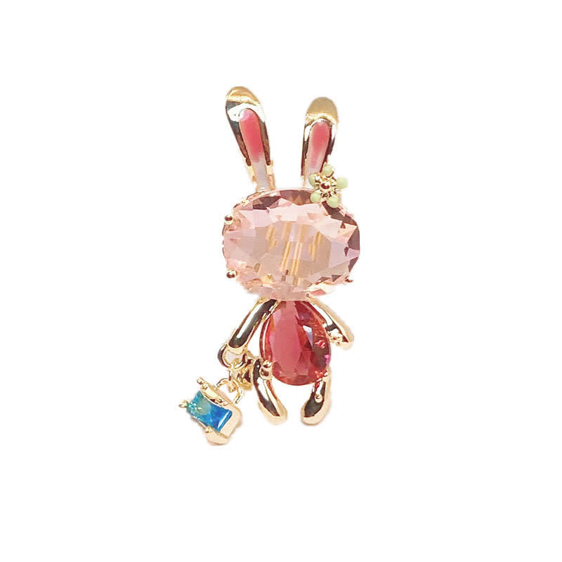 Women's Pink Bunny Little Rabbit Brooch - Rabbit - image 0
