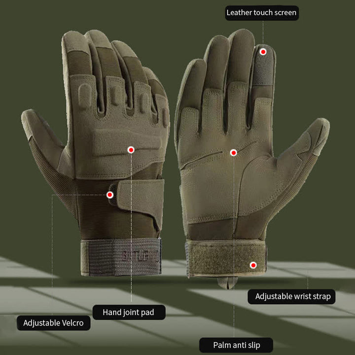 Indestructible Thicken Anti-Skid Hard Knuckle Tactical Gloves - image 5