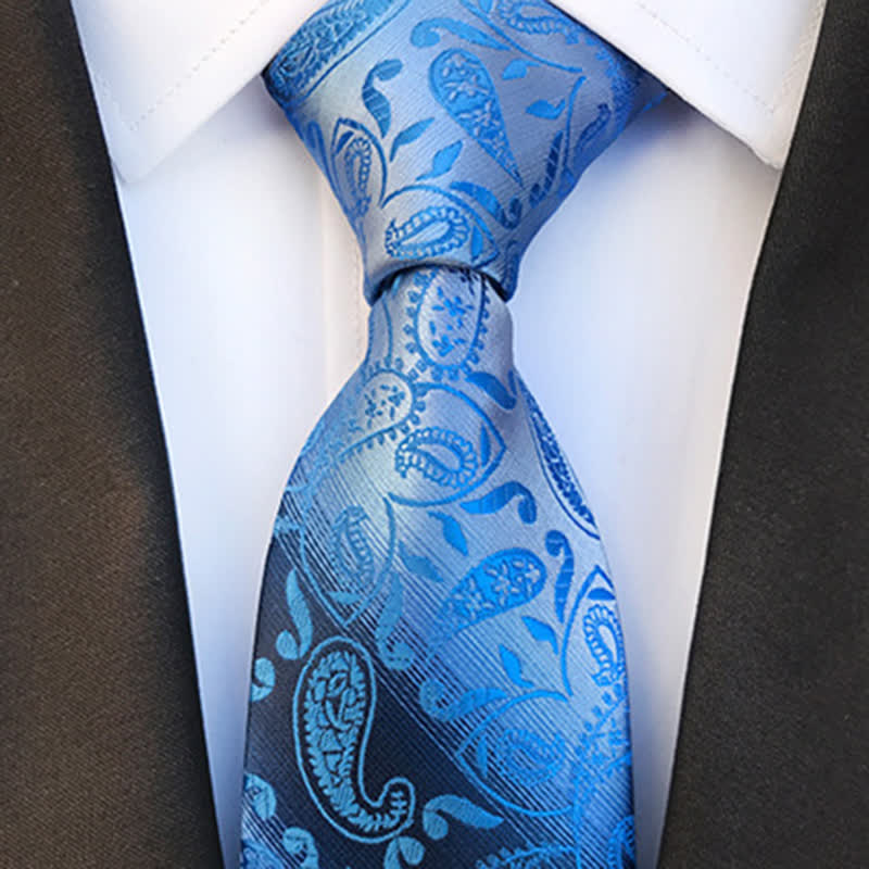 Men's Fancy Gradient Ramp Paisley Necktie - image 1
