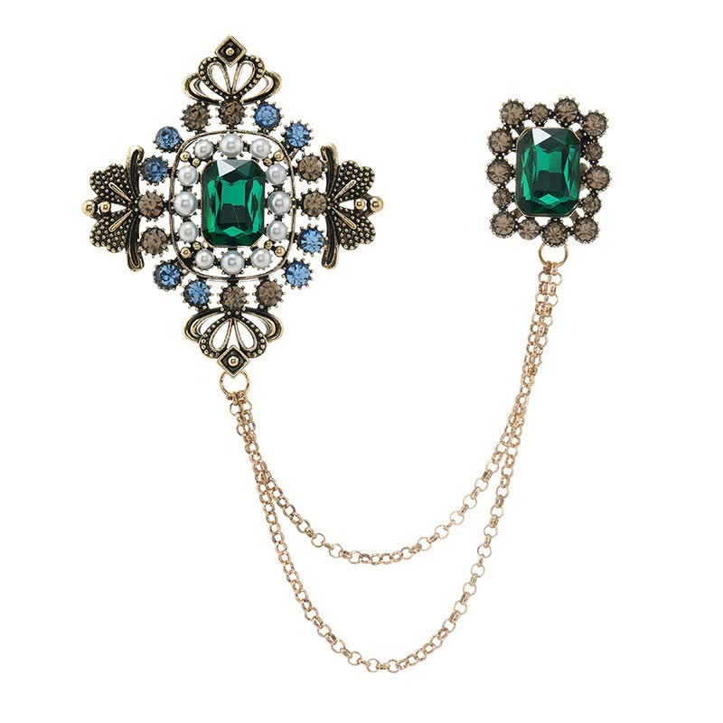 Women's Baroque Palace Chain Brooch  - image 6