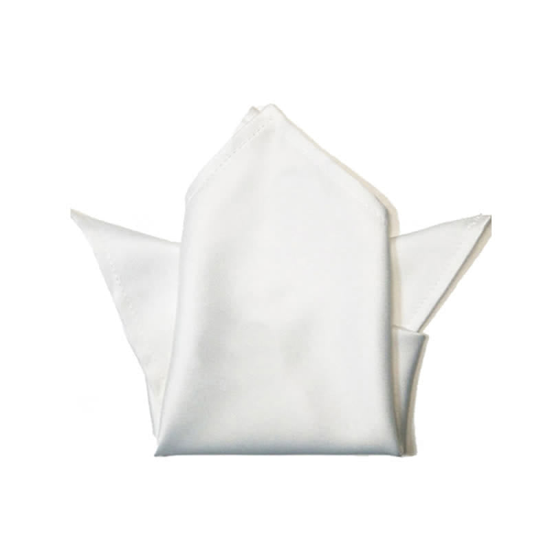 Men's Sparkling Glitter Bow Tie Pocket Square - White - Pocket Square - image 11