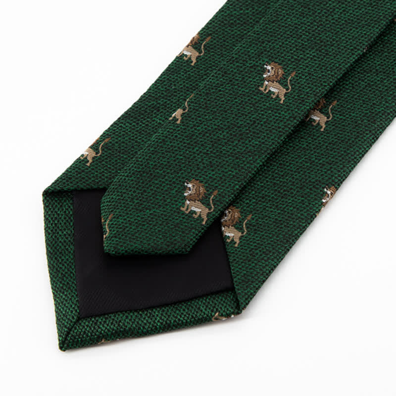 Men's Cartoon Animal Hunter Lion Necktie - image 7