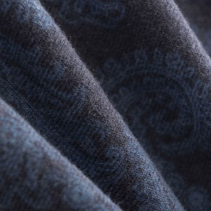 Women's Paisley Fall Winter Short Tasseled Scarf - image 3