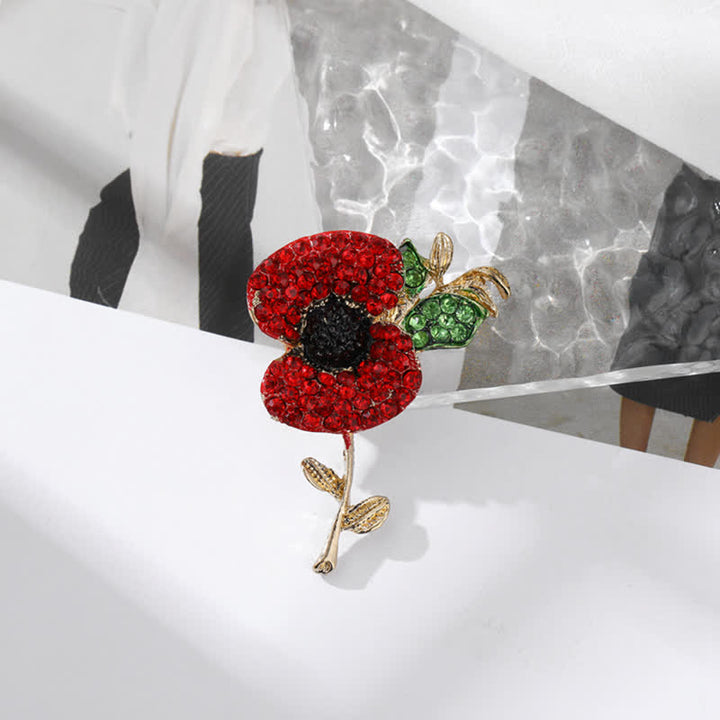 Women's Alive Poppy Safflower Brooch - image 4