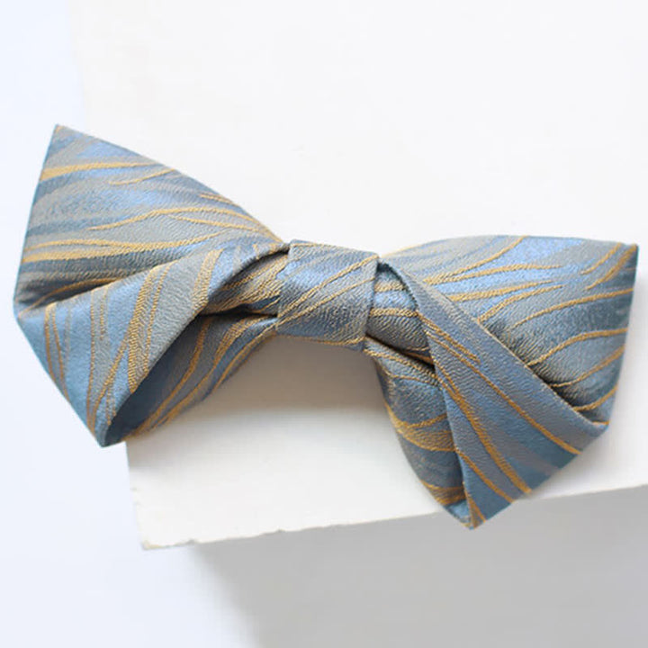 Men's Grayish Blue Spring Breeze Bow Tie - Twist - image 4
