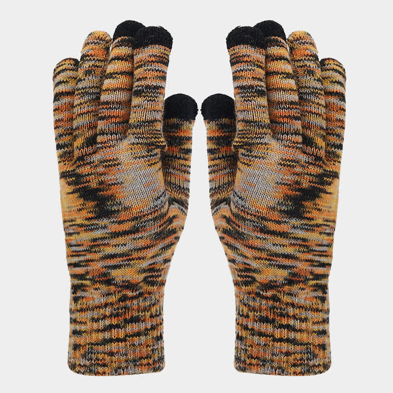 3Pcs Unisex Multi-Color Dying Hat Scarf Gloves Set - image 5
