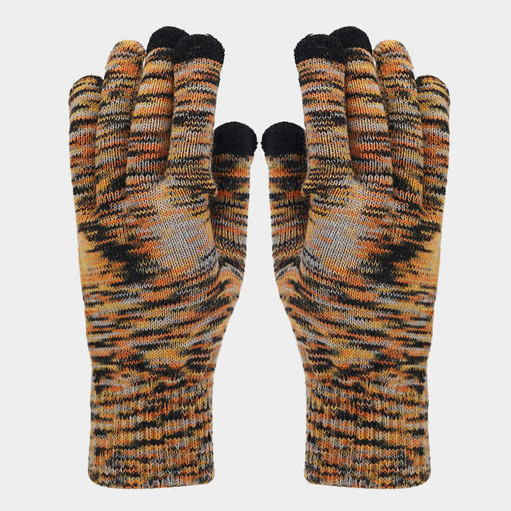 3Pcs Unisex Multi-Color Dying Hat Scarf Gloves Set - image 5