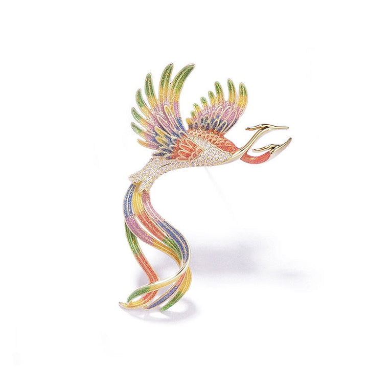 Women's Flying Two Headed Phoenix Brooch - image 10