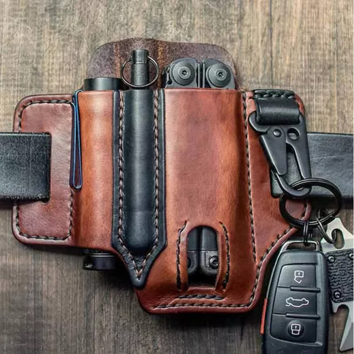 Tactical Multi Tool Pocket Organizer Belt Bag - Brown - image 8