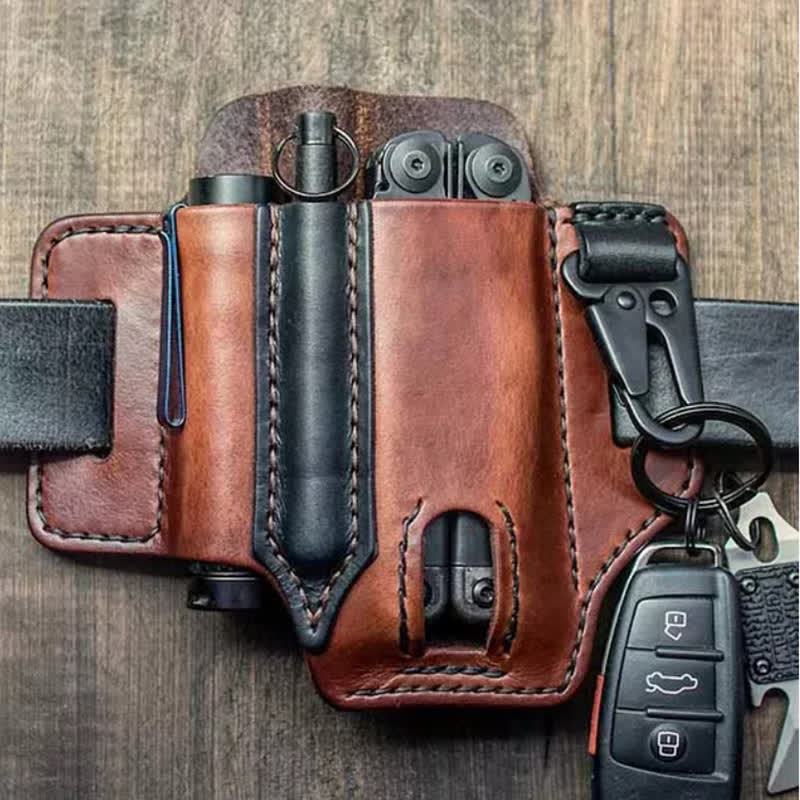 Tactical Multi Tool Pocket Organizer Belt Bag - Brown - image 8
