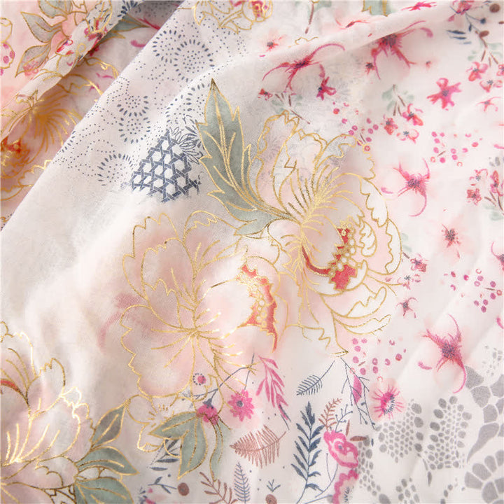 Women's Thin Voile Floral Lace Scarf - image 6
