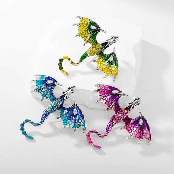 Unisex Legand Flying Dragon Brooch - image 2