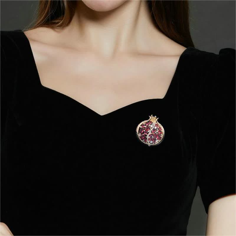 Women's Elegant Insect Pomegranate Brooch - image 2