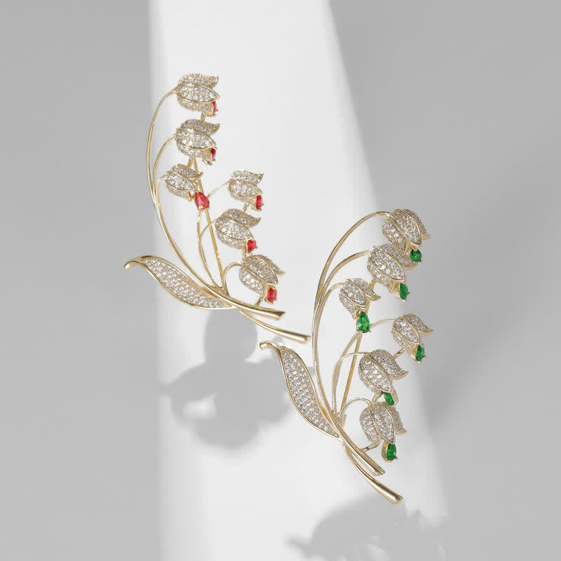 Women's Lily Of The Valley Brooch - image 5