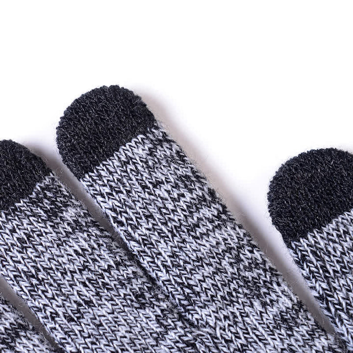 3Pcs Warm Beanie Hat Scarf Touchscreen Gloves Set - image 8