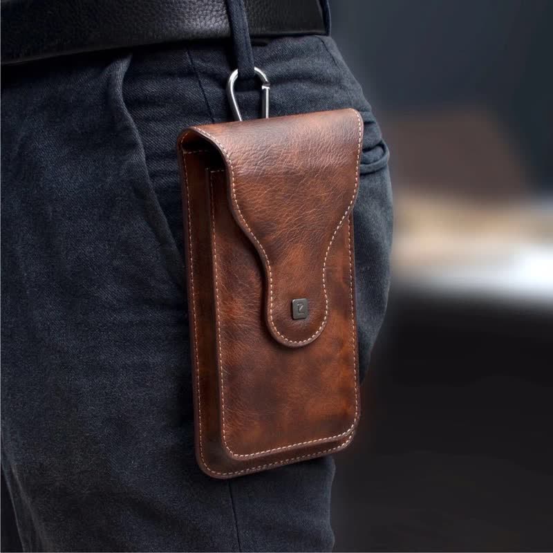 Magnetic Clip Double-layer Mobile Phone Case Belt Bag - image 0