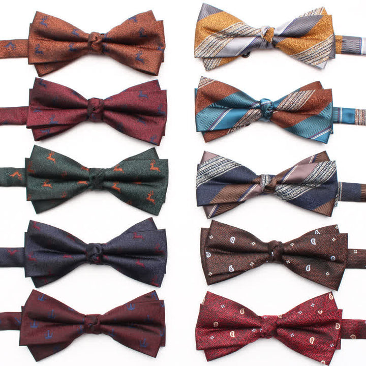 Men's Geometrical Business Office Bow Tie - image 0