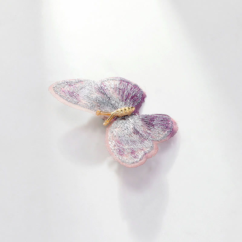 Women's Dreamy Embroidery Butterfly Brooch  - image 6