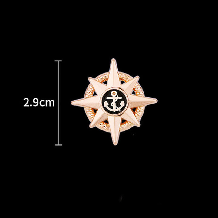 Men's Star Ship Anchor Brooch - image 5