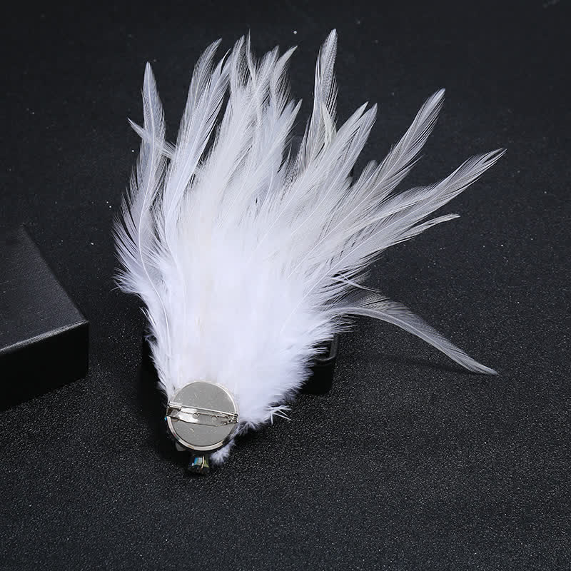 Women's Luxury Crystal Branch Snowflake Feather Brooch - image 3