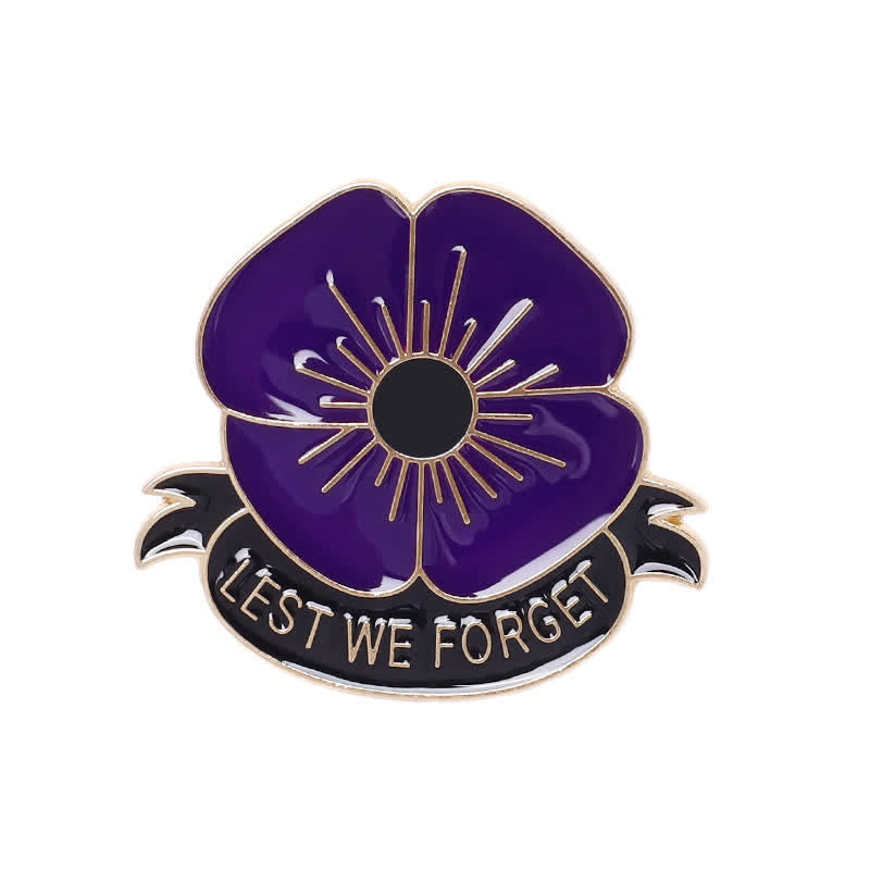 3Pcs Unisex Lest We Forget Poppy Brooch - image 13