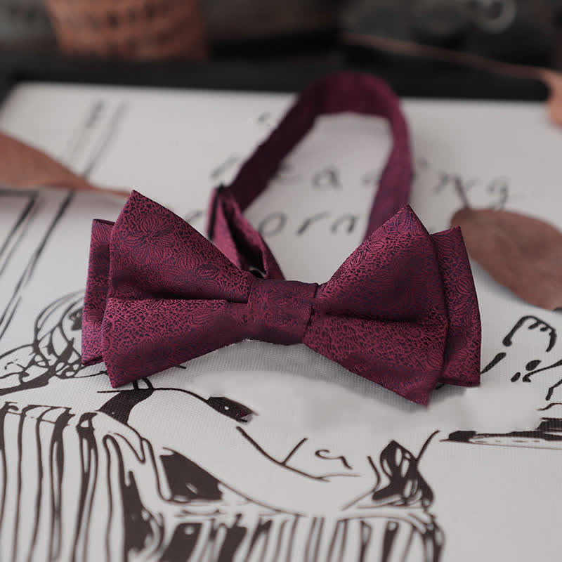 Men's Stylish Striped Dots Bow Tie - Style #11 - image 15