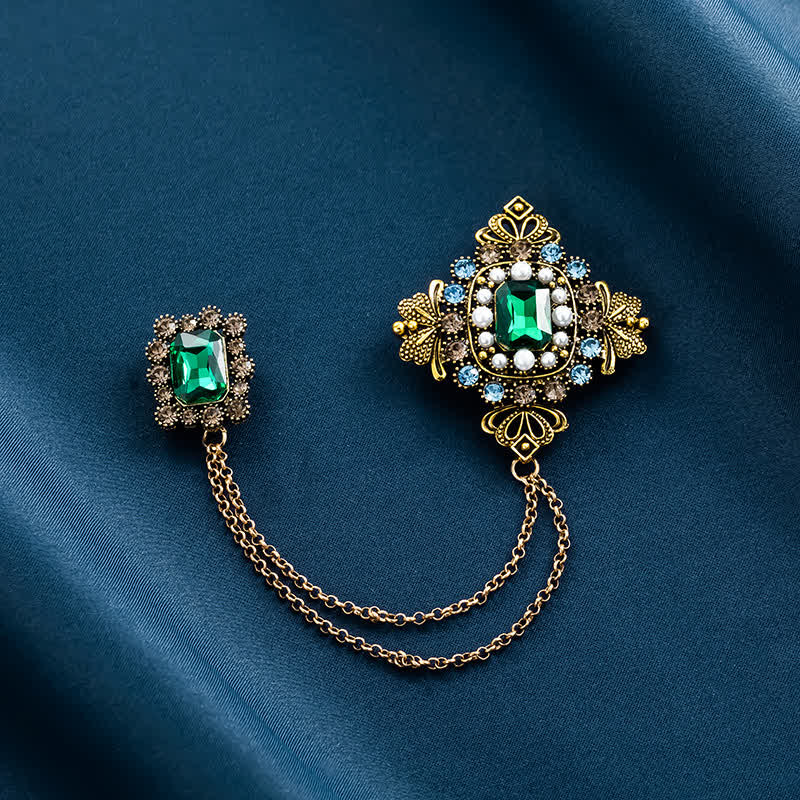 Women's Baroque Palace Chain Brooch  - image 5
