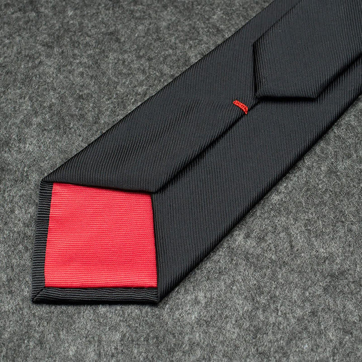 Men's Black Embroidery Tiger Necktie - image 3