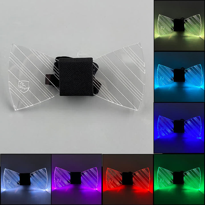7 Colors Festival Luminous Preppy Acrylic Bow Tie - image 8