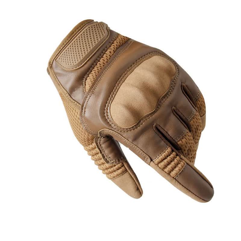 Rubber Hard Knuckle Touch Screen Tactical Gloves - image 3