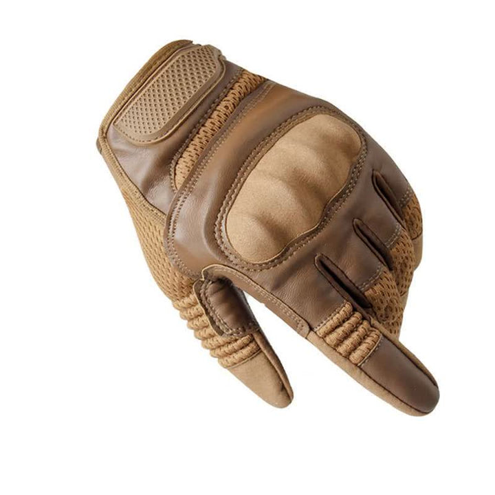 Rubber Hard Knuckle Touch Screen Tactical Gloves - image 3