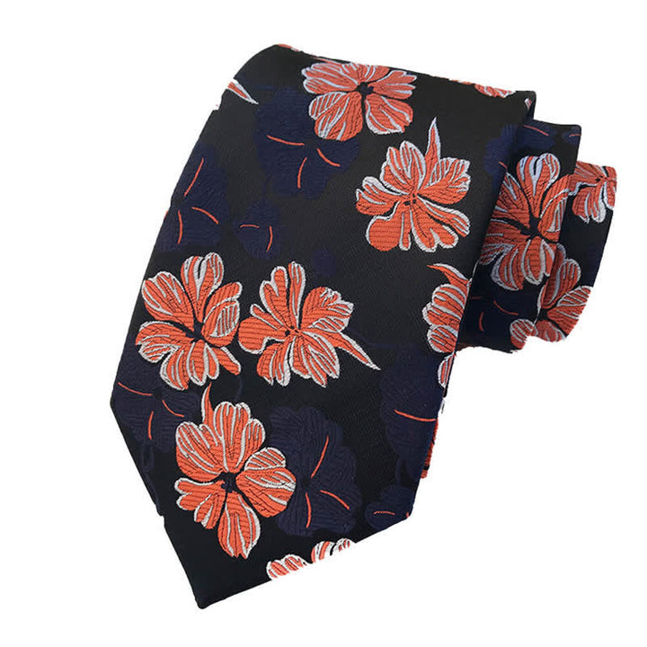 3Pcs Men's Daisy Floral Necktie Set - image 3