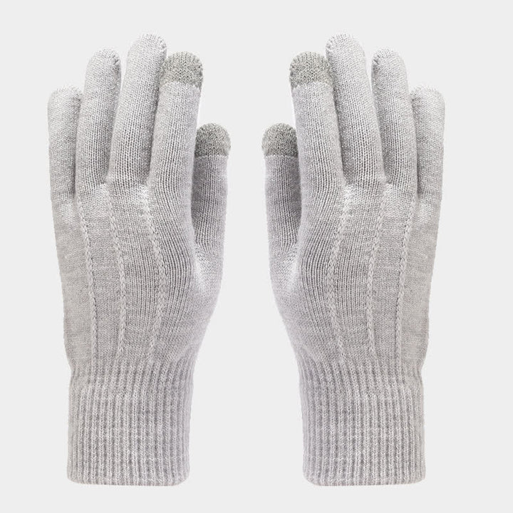 3Pcs Unisex Classic Versatile Hat Scarf Gloves Set - image 23