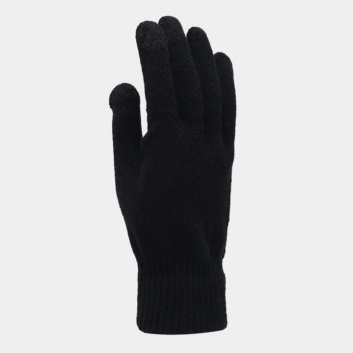 3Pcs Unisex Solid Color Twill Hat Scarf Gloves Set - image 15