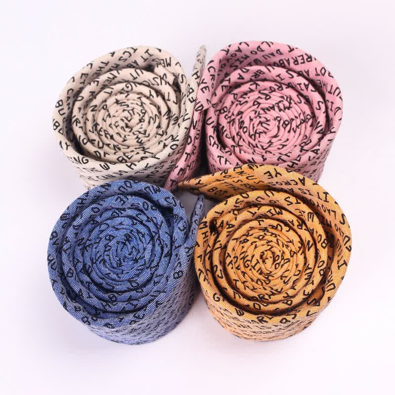 Men's Creative Casual English Letter Necktie - image 4