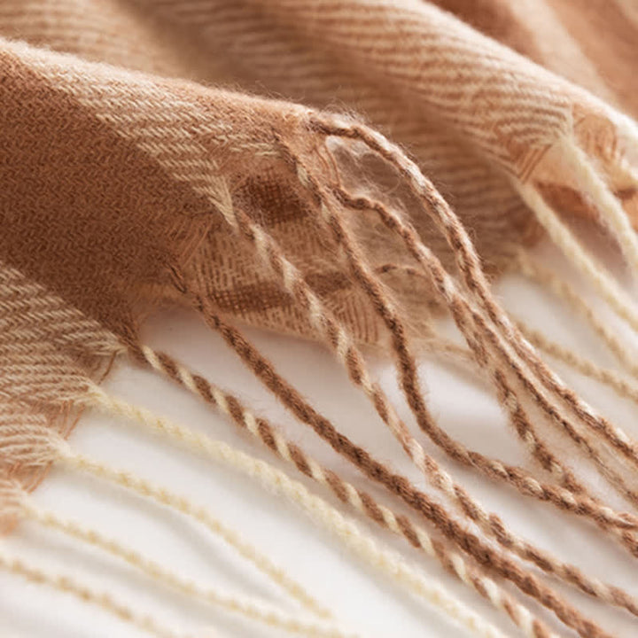 Women's Classic Winter Warm Plaid Scarf - image 7