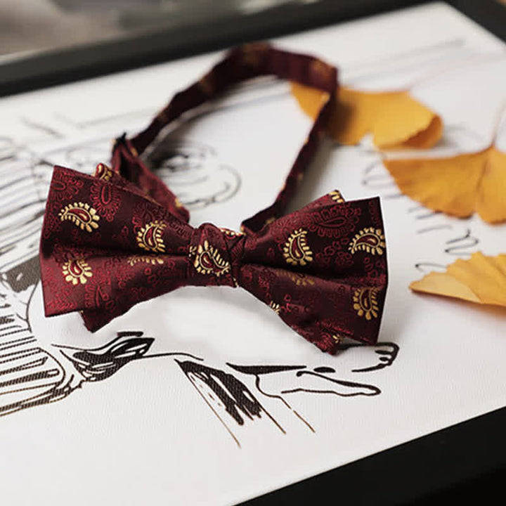 Men's Burgundy Series Gentleman Bow Tie - image 13