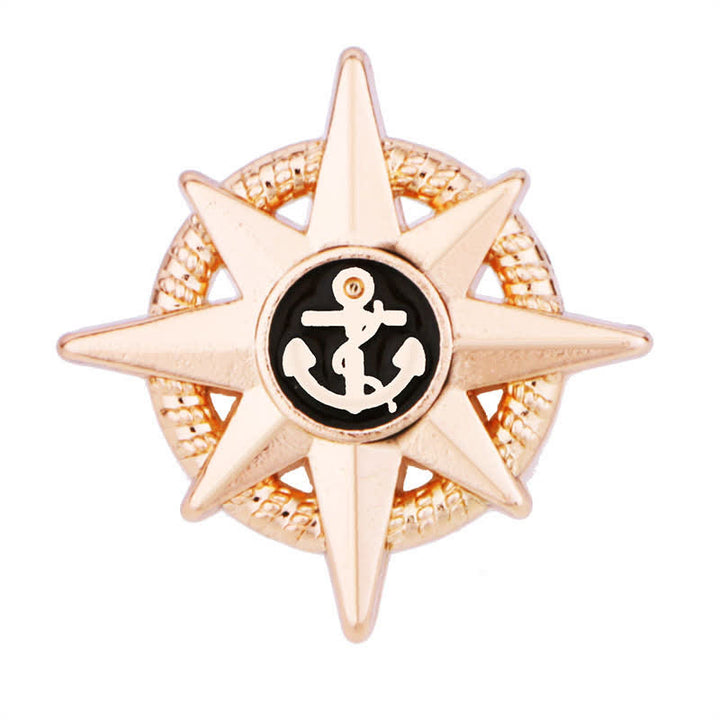 Men's Star Ship Anchor Brooch - image 9
