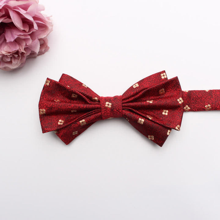 Men's Fangled Jacquard Texture Suit Bow Tie - # 21 - image 23