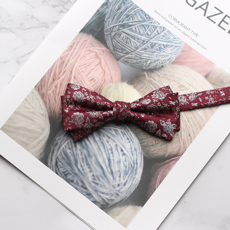 Men's Multi Styles Floral Printed Prom Bow Tie - # 10 - image 13