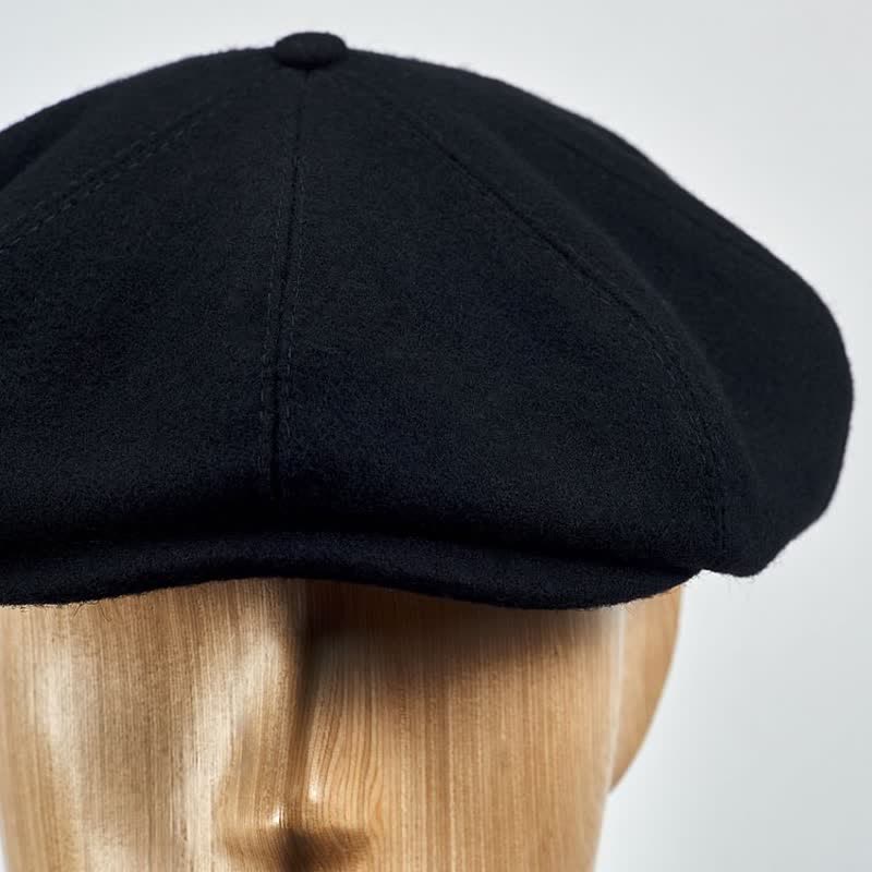 Black Peaky Blinders Octagonal Beret Cap - image 5