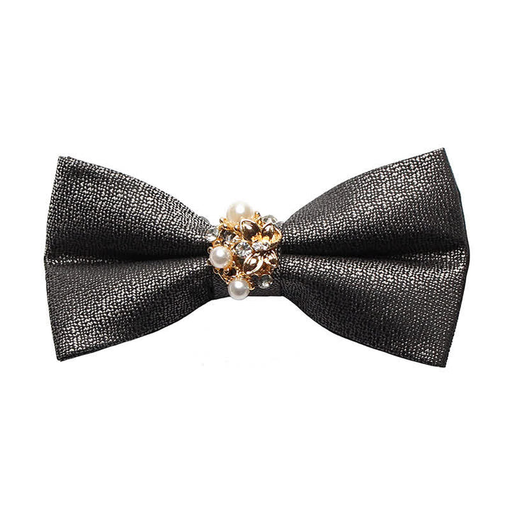 Men's Pearl Formal Tuxedo Bow Tie - Gray - image 2
